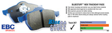 Load image into Gallery viewer, EBC 08-21 Nissan GT-R (R35) (Cast Iron Rotors) Bluestuff Front Brake Pads