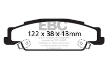 Load image into Gallery viewer, EBC 05-08 Pontiac Grand Prix 5.3 Yellowstuff Rear Brake Pads