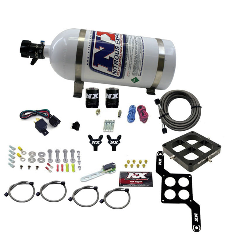 Nitrous Express Dominator Billet Crossbar Pro-Power Nitrous Kit (100-500HP) w/10lb Bottle