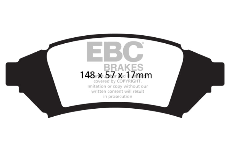 EBC 04 Pontiac Grand Prix 3.8 Yellowstuff Front Brake Pads