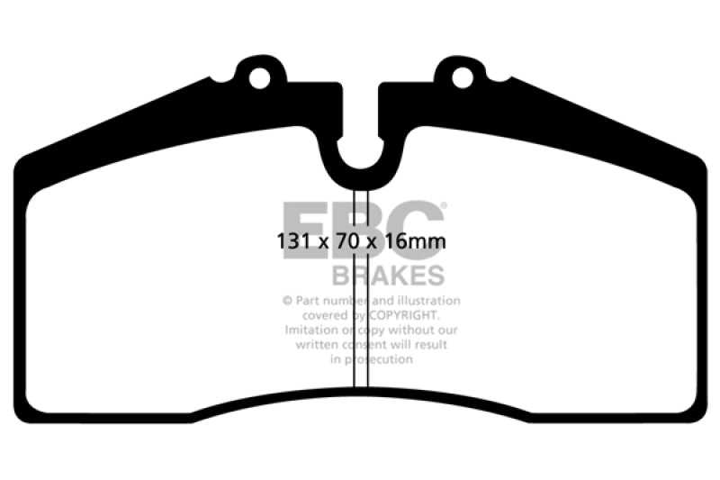 EBC 05+ Ford Saleen Mustang Brembo Calipers Yellowstuff Front Brake Pads