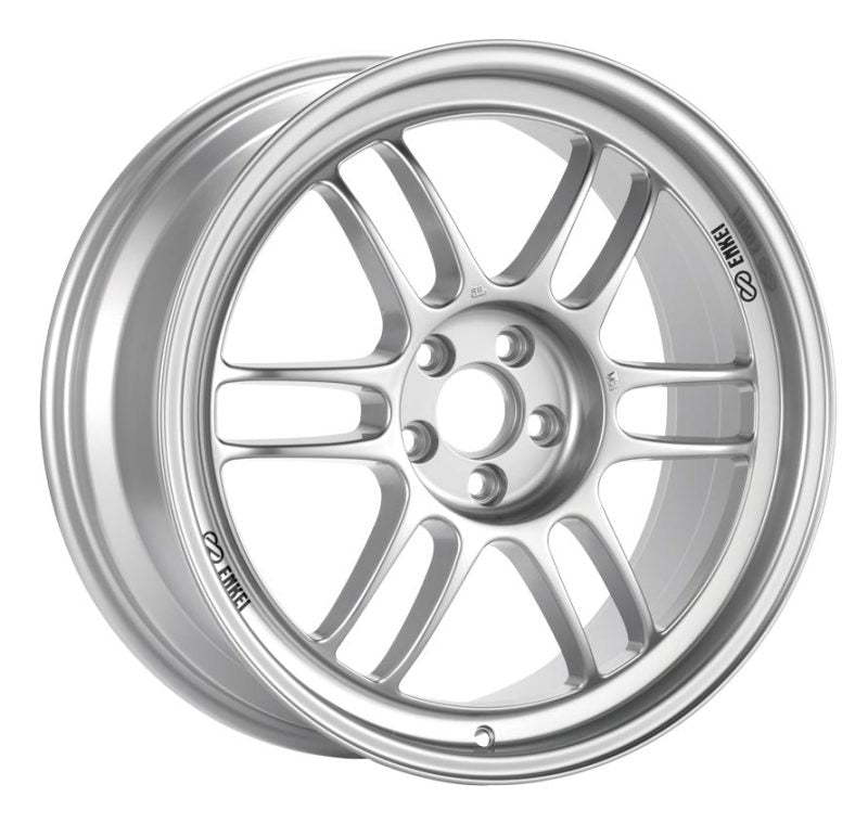 Enkei RPF1 15x7 4x100 35mm Offset 73mm Bore Silver Wheel  Miata 4-Lug / 02-06 Mini