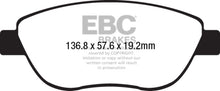 Load image into Gallery viewer, EBC 14-17 Fiat 500 Redstuff Ceramic Low Dust Front Brake Pads