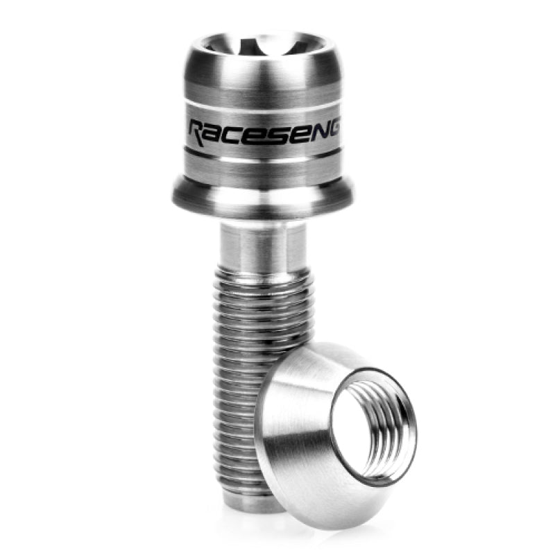 Raceseng TLR-1 Titanium Lug Bolt Set - M14x1.5mm / Conical 60 Deg. Floating Seat - Brushed