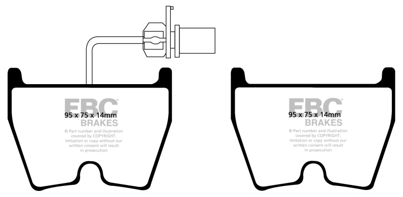 EBC 17-20 Audi RS3 Redstuff Front Brake Pads