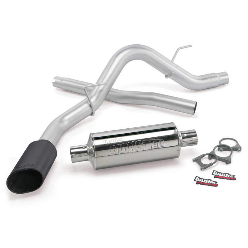 Banks Power 09-10 Ford F-150 5.4L CCSB/CCLB Monster Exhaust System - SS Single Exhaust w/ Black Tip