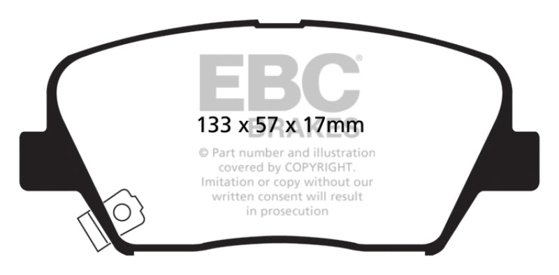 EBC 12+ Hyundai Azera 3.3 Greenstuff Front Brake Pads