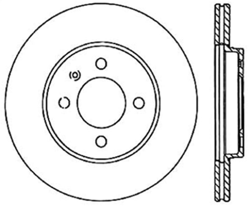 StopTech Slotted Sport Cryo Brake Rotor