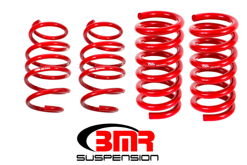 BMR 15-17 S550 Mustang Handling Version Lowering Springs (Set Of 4) - Red