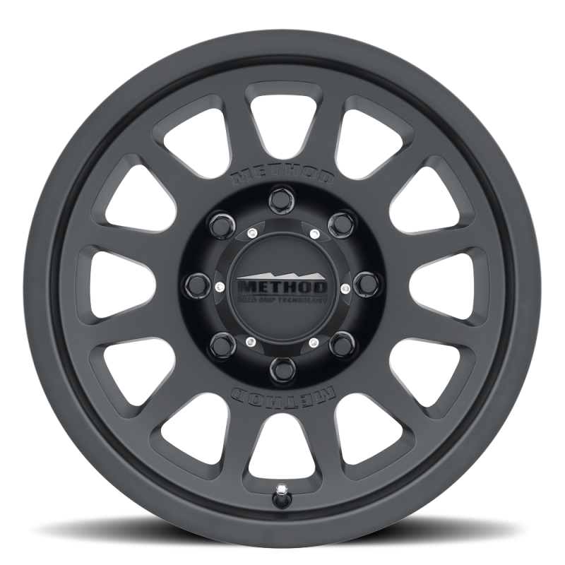 Method MR703 17x8.5 0mm Offset 8x180 130.81mm CB Matte Black Wheel