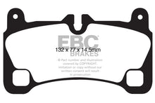 Load image into Gallery viewer, EBC 08-09 Volkswagen Touareg 3.6 (2 holes at bottom of backplate) Redstuff Rear Brake Pads