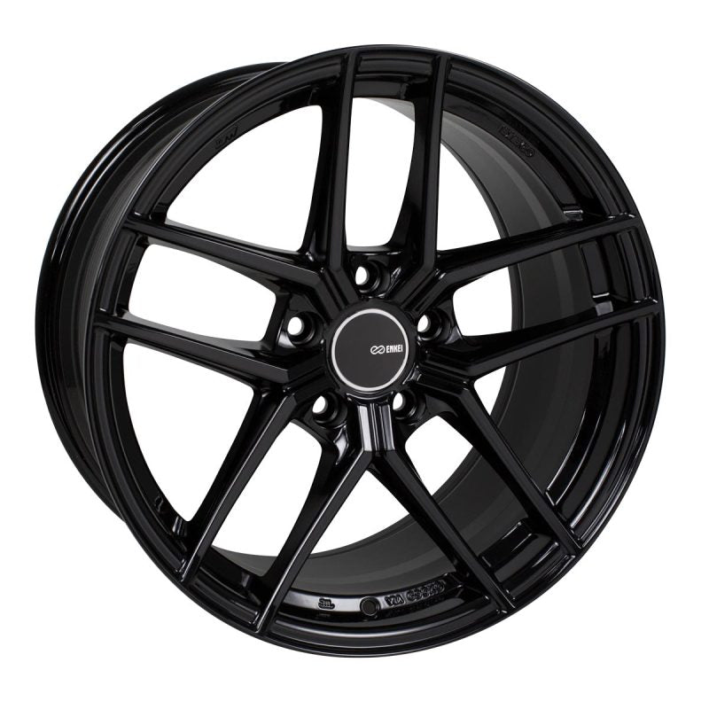 Enkei TY5 19x9.5 5x114.3 35mm Offset 72.6mm Bore Black Wheel