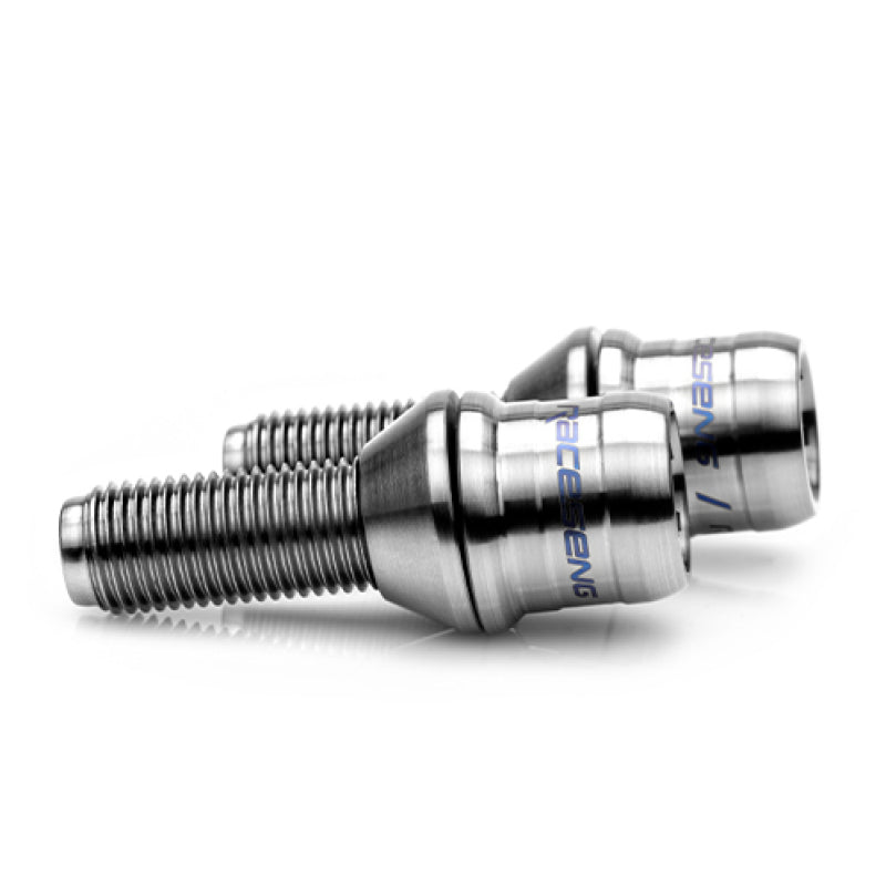 Raceseng TLR-1 Titanium Lug Bolt Set - M12x1.5mm / Conical 60 Deg. Floating Seat - Brushed