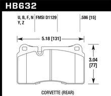 Load image into Gallery viewer, Hawk 09-11 Corvette Z06/09-13 ZR1 (w/Carbon Ceramic Brakes &amp; Iron Rotor) Rear DTC-70 Brake Pads