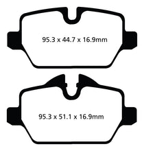 Load image into Gallery viewer, EBC 10+ Mini Countryman 1.6 Cooper Greenstuff Rear Brake Pads