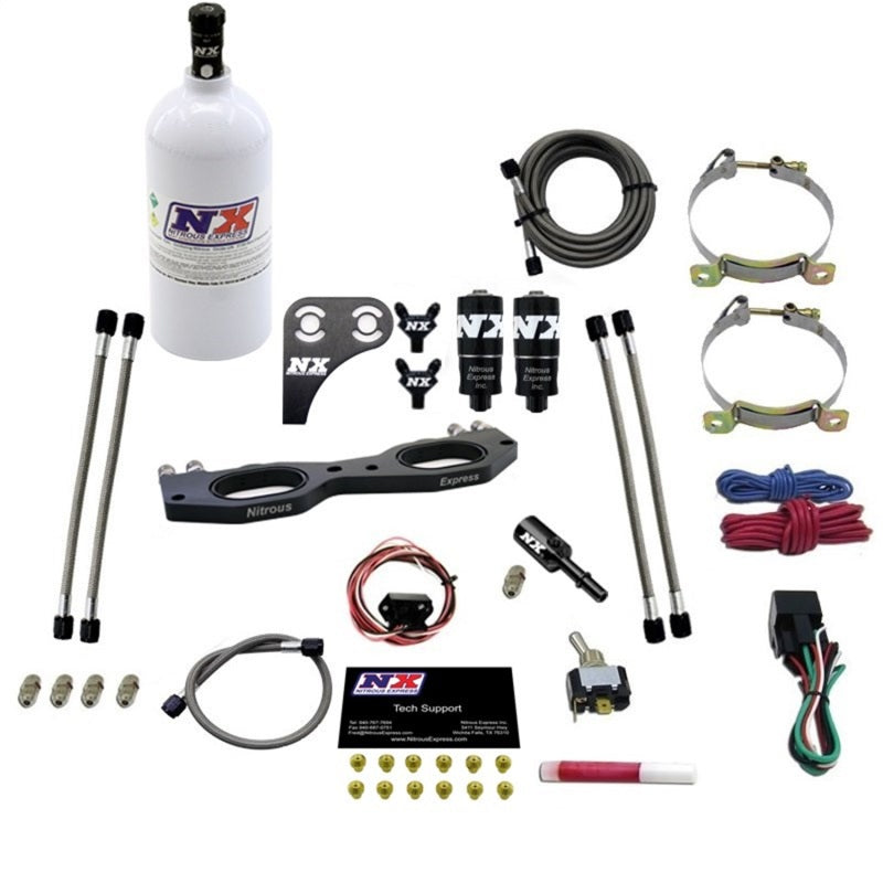 Nitrous Express Polaris RZR 1000cc Nitrous Plate Kit w/2.5lb Bottle