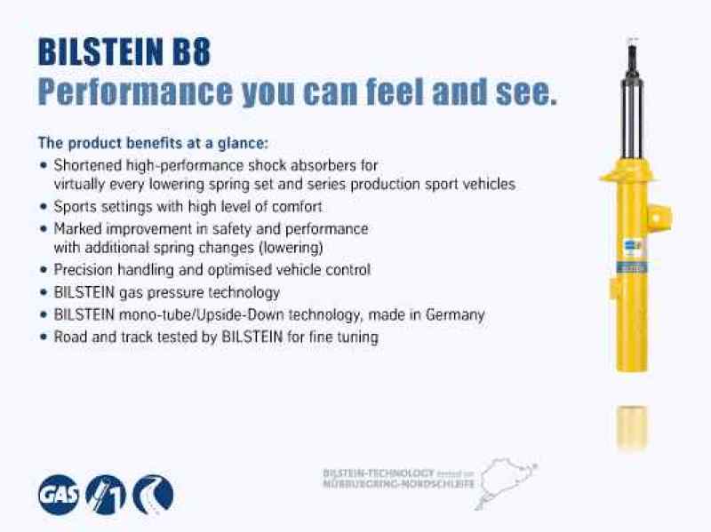 Bilstein B8 2006-2013 Porsche 911 Targa 4 Front Right Suspension Strut Assembly