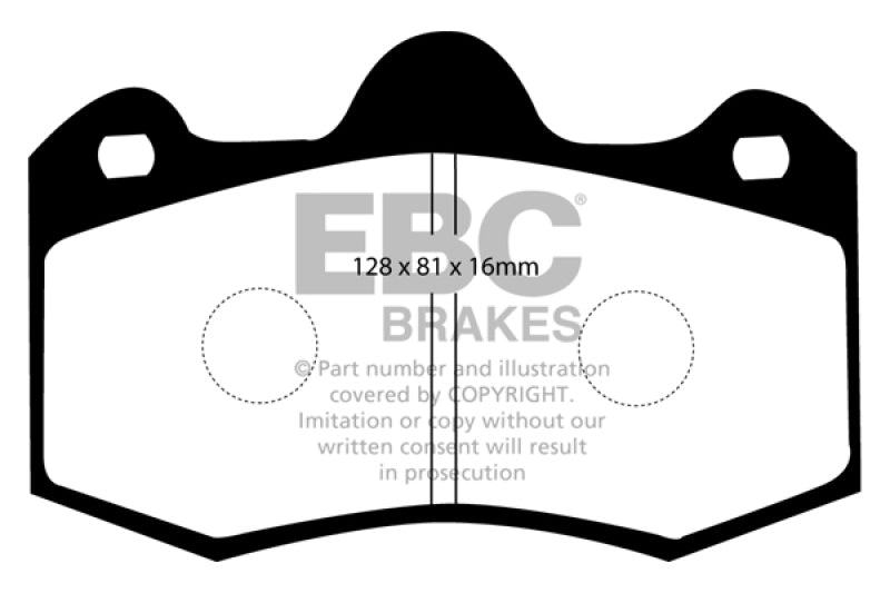 EBC 12+ McLaren MP4-12C Bluestuff Rear Brake Pads