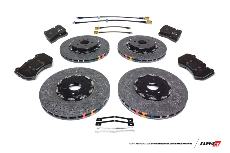 AMS Performance 2012+ Nissan GT-R DBA/NISMO R35 Alpha Carbon Ceramic Brake Kit