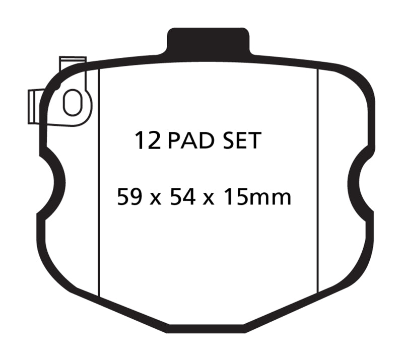 EBC 09-13 Chevrolet Corvette (C6) Redstuff Front Brake Pads