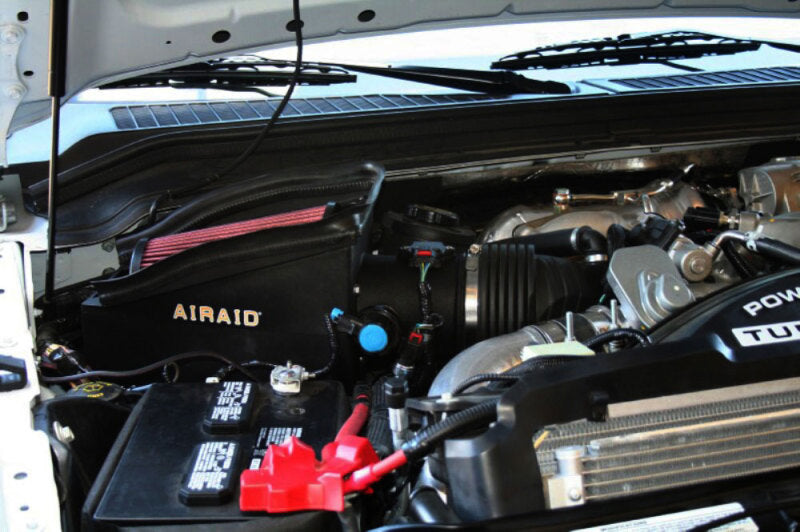 Airaid 08-10 Ford F-250/350 6.4L Power Stroke DSL MXP Intake System w/o Tube (Oiled / Red Media)