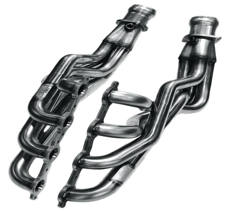 Kooks 09-14 Cadillac CTS-V 1-7/8in x 3in SS Longtube Headers & Green Catted SS X-Pipe