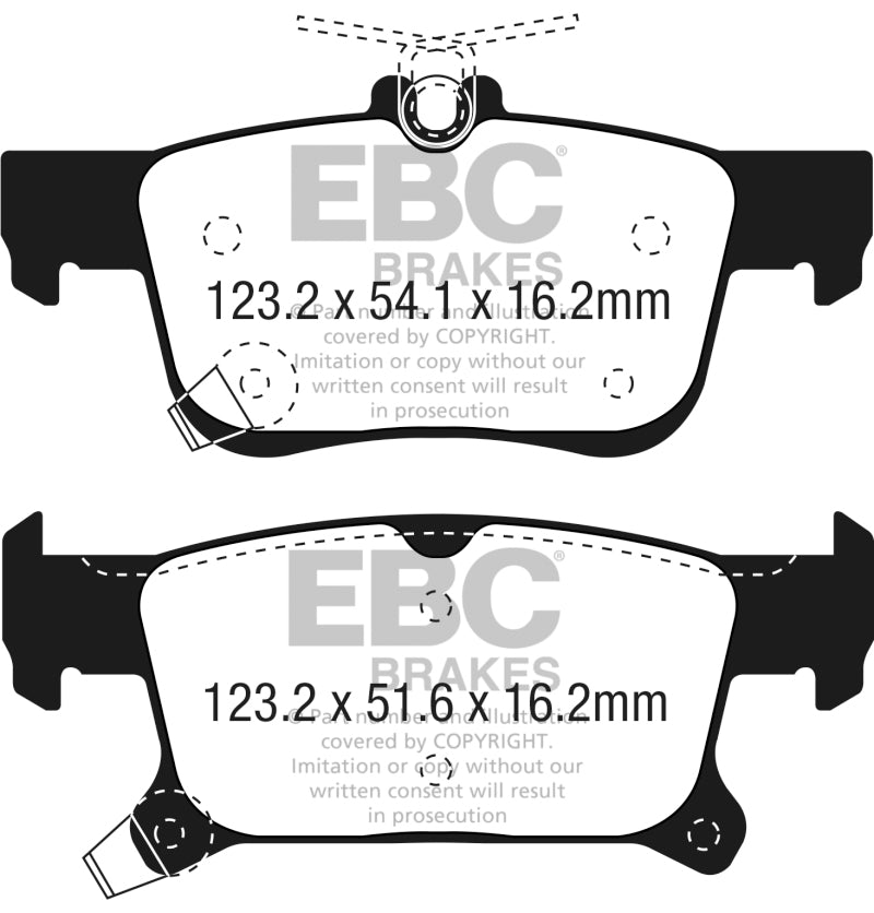 EBC 2016+ Buick Envision 2.0L Turbo Yellowstuff Rear Brake Pads