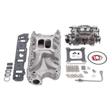 Edelbrock Manifold And Carb Kit Performer RPM Small Block Ford 289-302 Natural Finish