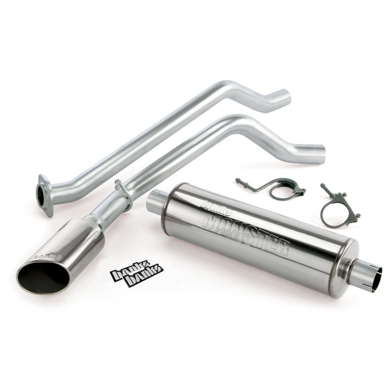 Banks Power 12 Chevy 5.3L ECSB FFV Monster Exhaust Sys - SS Single Side-Exit Exhaust w/ Chrome Tip