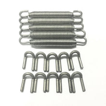 Load image into Gallery viewer, Ticon Industries Green Silicone Titanium Spring Tab and Spring Kit (10 Tabs/5 Springs) - 5 Pack