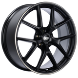 BBS CI-R 19x8 5x120 ET45 Satin Black Polished Rim Protector Wheel -82mm PFS/Clip Required