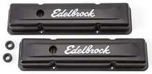 Load image into Gallery viewer, Edelbrock Valve Cover Signature Series Chevrolet 1959-1986 262-400 CI V8 Low Black