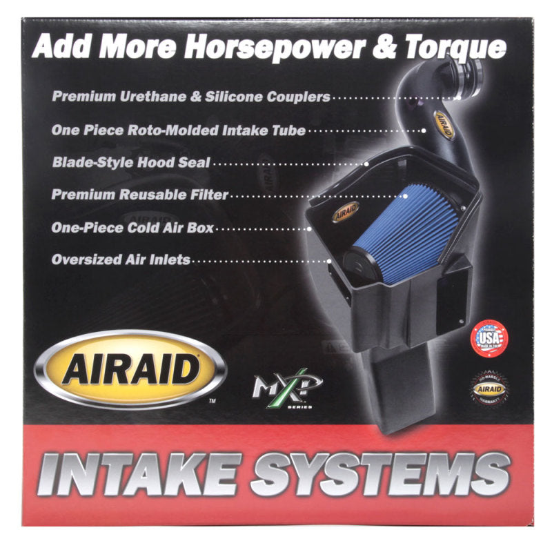 Airaid 03-07 Ford Power Stroke 6.0L Diesel MXP Intake System w/ Tube (Dry / Blue Media)