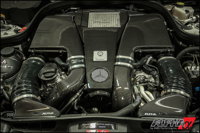 AMS Performance 2014+ Mercedes-Benz CLS63 AMG 4Matic 5.5L Biturbo Alpha Carbon Fiber Induction Kit