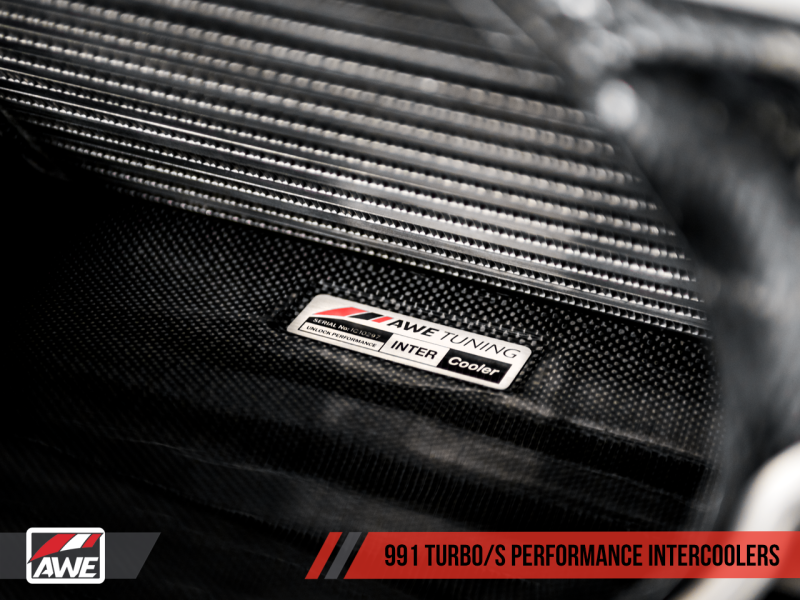 AWE Tuning Porsche 991 Turbo/Turbo S Performance Intercooler Kit