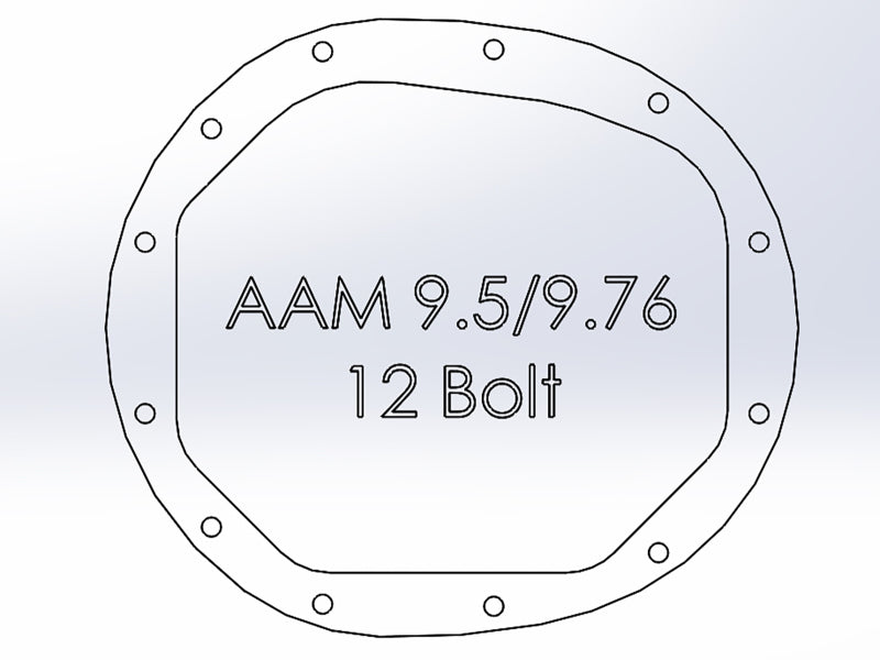 aFe Street Series Rear Differential Cover Raw 14-19 Chevrolet Silverado V8 4.3L / 5.3L / 6.2L