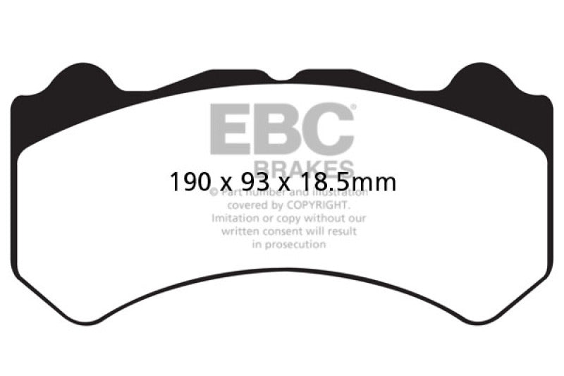 EBC 08-21 Nissan GT-R (R35) (Cast Iron Rotors) Bluestuff Front Brake Pads