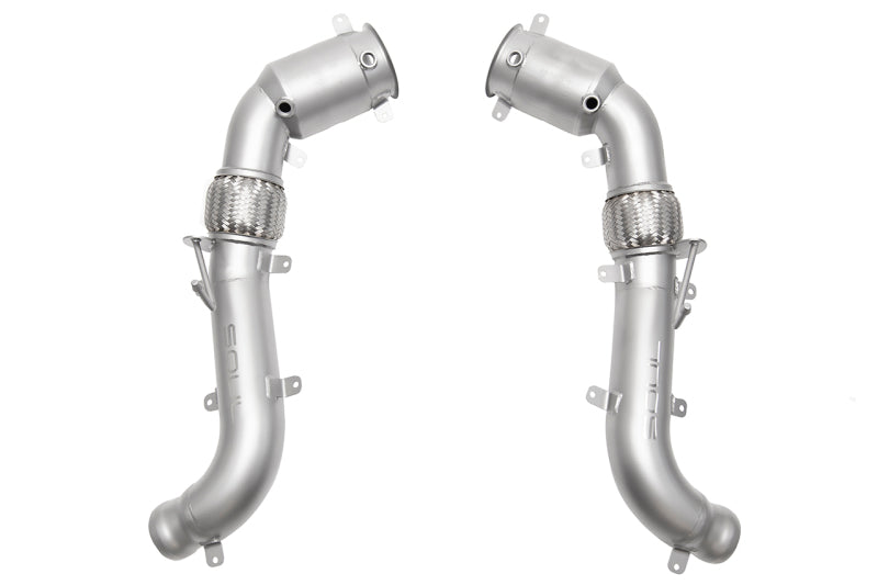 SOUL 2015+ McLaren 570S/570GT/540C 3.5in Sport Downpipes (w/ 200 Cell Cats)