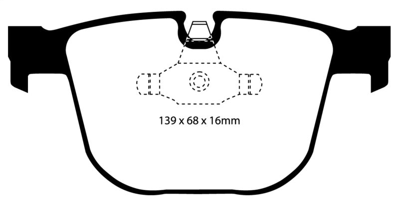 EBC 08-13 BMW M3 (E90) Yellowstuff Rear Brake Pads