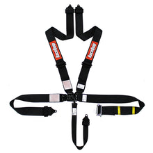 Load image into Gallery viewer, RaceQuip L &amp; L 5pt Ratchet Harness Black