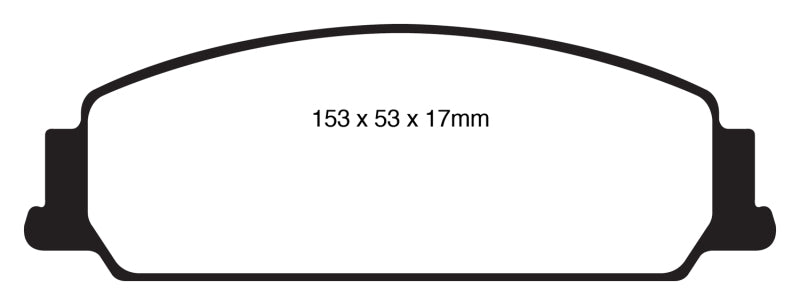 EBC 08-10 Pontiac G8 3.6 Redstuff Front Brake Pads