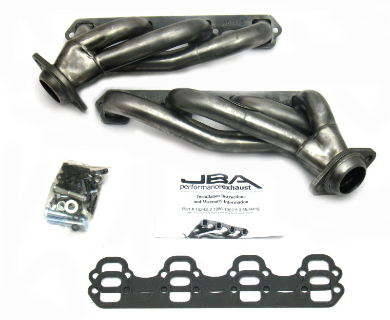 JBA 86-93 Ford Mustang 5.0L SBF 1-5/8in Primary Raw 409SS Cat4Ward Header