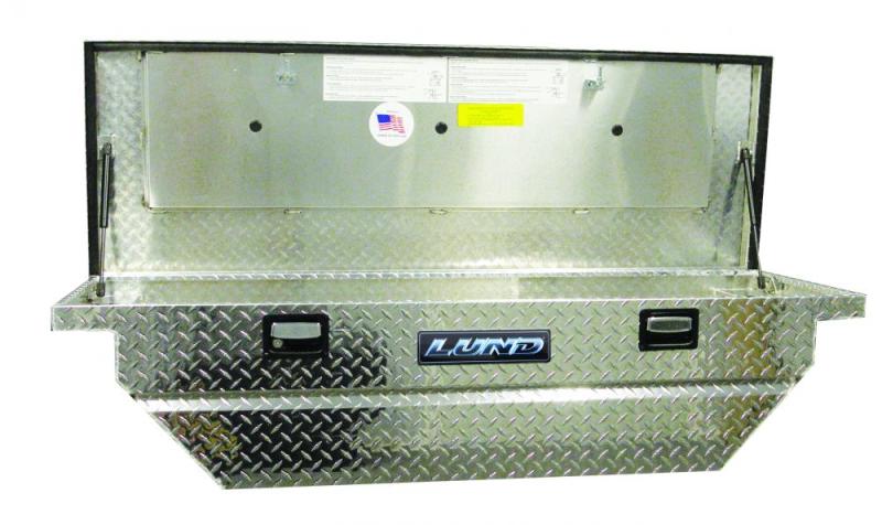 Lund Universal Aluminum Foam Filled Lid Truck Box - Brite