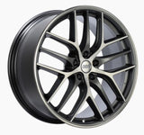 BBS CC-R 19x8.5 5x112 ET30 Satin Graphite Diamond Cut Polished Rim Protector Wheel -82mm PFS Req.