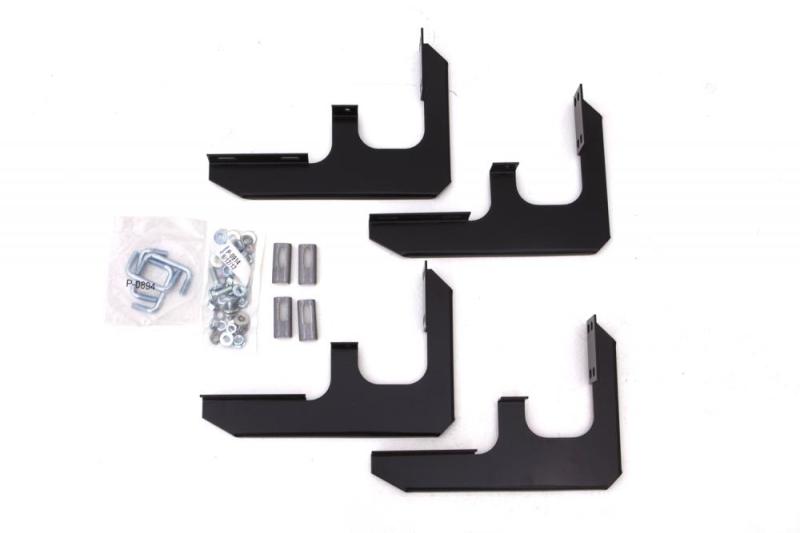 Lund 99-07 Chevy Silverado 1500 Ext. Cab (3/4 Dr) Tube Step Running Board Mounting Brackets - Black