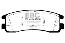 Load image into Gallery viewer, EBC 08-09 Buick Allure (Canada) 5.3 Yellowstuff Rear Brake Pads