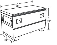 Load image into Gallery viewer, Lund Universal Steel Job Site Box/Chest - Grey