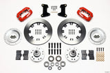 Wilwood Forged Dynalite Front Kit 12.19in Red 74-80 Pinto/Mustang II Disc Spindle only