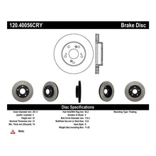 Load image into Gallery viewer, Centric 08-09 Honda Civic Front Performance CryoStop Brake Rotor