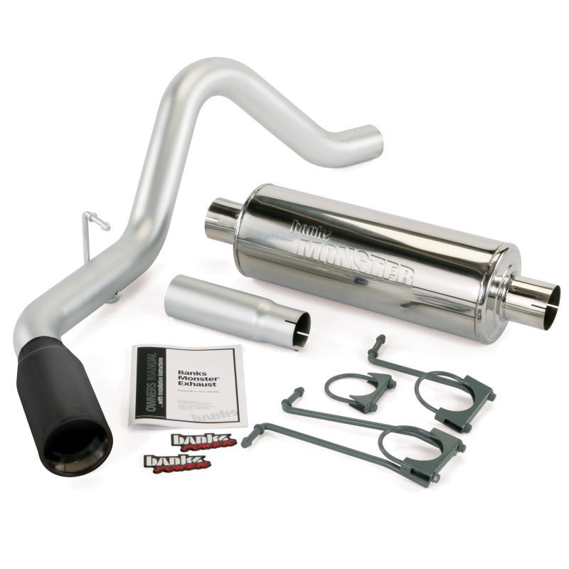 Banks Power 05-06 Ford 5.4/6.8L S/D Trk Monster Exhaust System - SS Single Exhaust w/ Black Tip